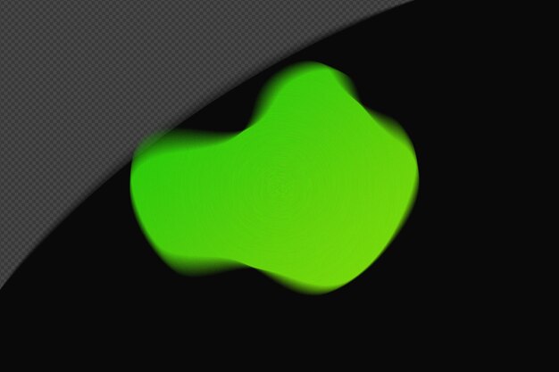 abstract shape transparent mesh grainy blur gradient element with neon green color template psd png design