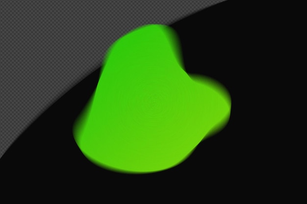 abstract shape transparent mesh grainy blur gradient element with neon green color template psd png design