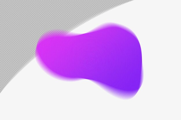 PSD abstract forma trasparente mesh grainy blur gradient element con modello di colore viola psd png design