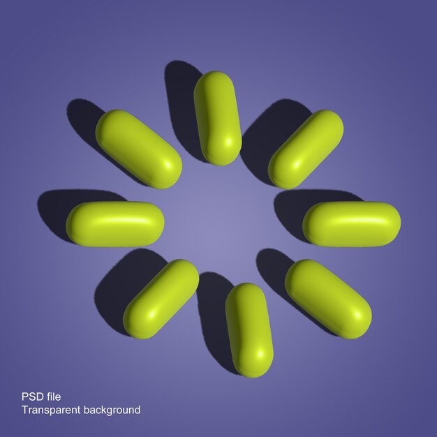 PSD abstract shape with shadow psd 3d render download game icon design elements isolated