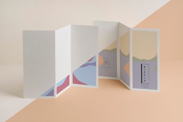 PSD abstract shapes brochure mock-up