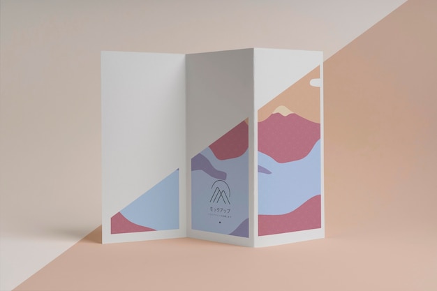 PSD abstract shapes brochure mock-up