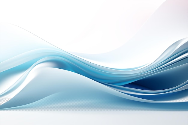 Abstract shining waves curves in transparent background