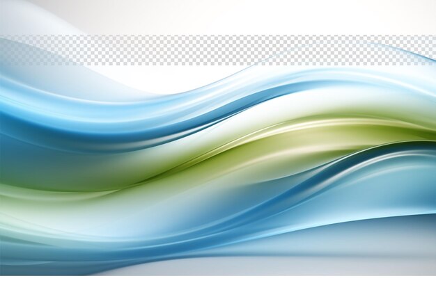 PSD abstract shining waves curves in transparent background