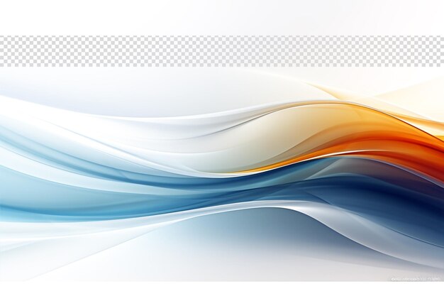 PSD abstract shining waves curves in transparent background