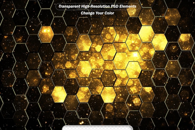 PSD 抽象的な輝く幾何学的な背景 豪華な金色の輝き