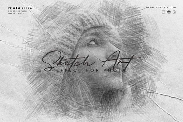 Abstract Sketch Art Photo Effect