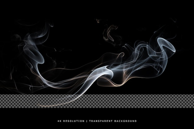 PSD abstract smoke overlay on transparent background