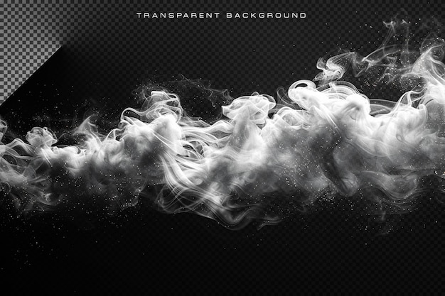 PSD abstract smoke overlay on transparent background