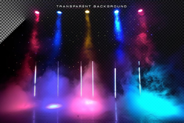 PSD abstract stage light transparent overlay