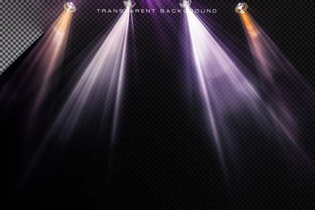 PSD abstract stage light transparent overlay