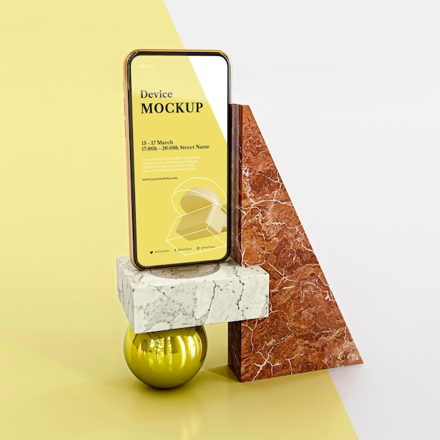abstract stone and mobile