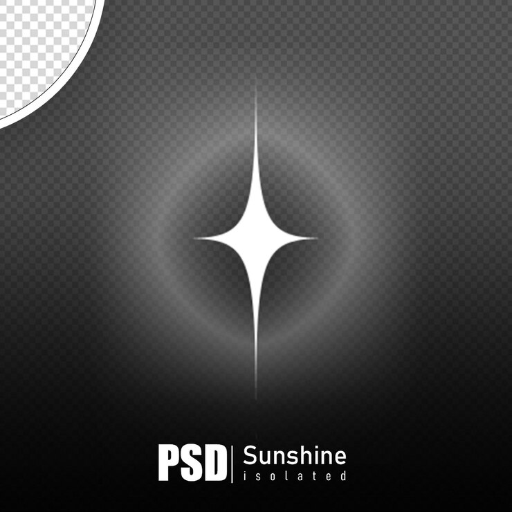 PSD abstract sunrise light effect
