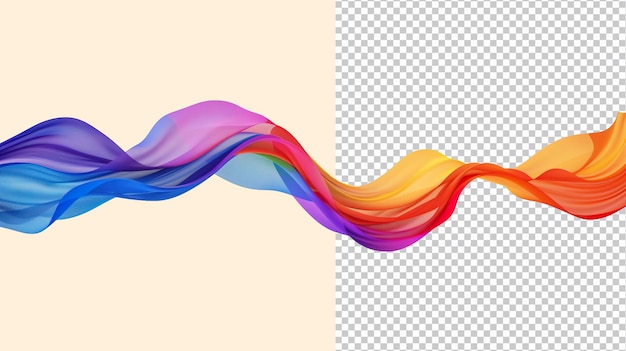 PSD abstract swirl gradient color fabric texture ribbon