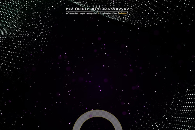PSD abstract swirl halftone on transparent background
