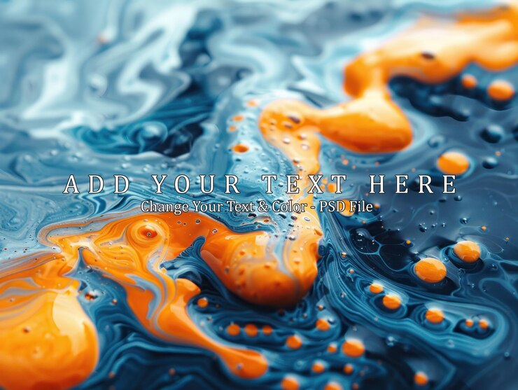 PSD abstract swirling paint