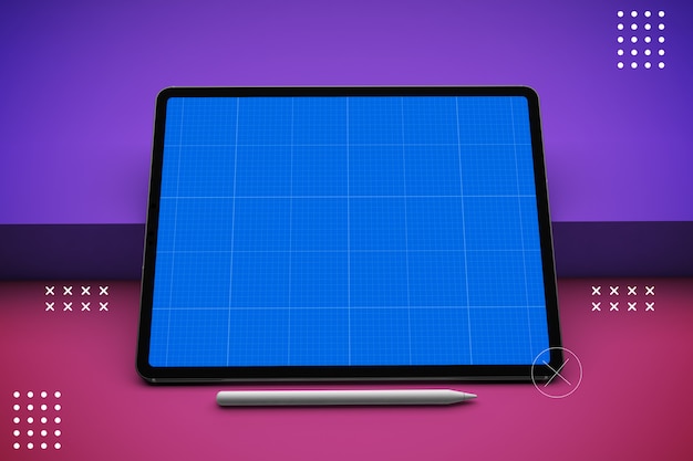 Abstract tablet v.2 mockup