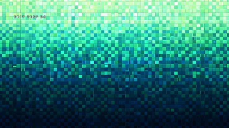 PSD abstract teal green mosaic pixel pattern background