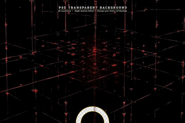 PSD abstract techno on transparent background