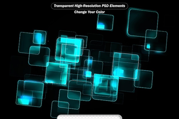 PSD abstract technology background useful as high technology background