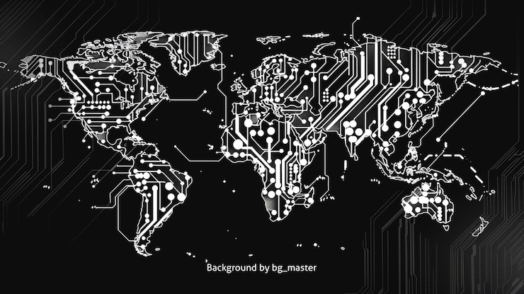 PSD abstract technology background