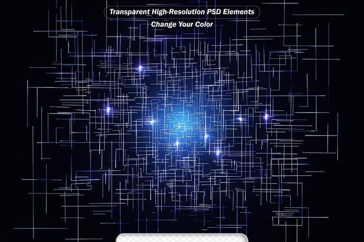 PSD abstract technology big data visualization futuristic space infographic