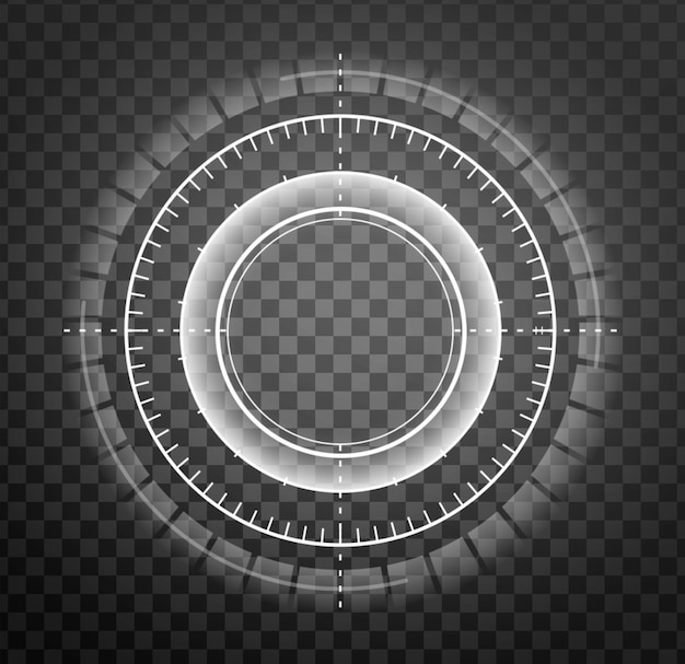 abstract technology circuit white light modern futuristic banner on a transparent background