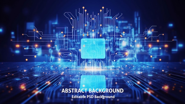 PSD abstract technology communication concept background