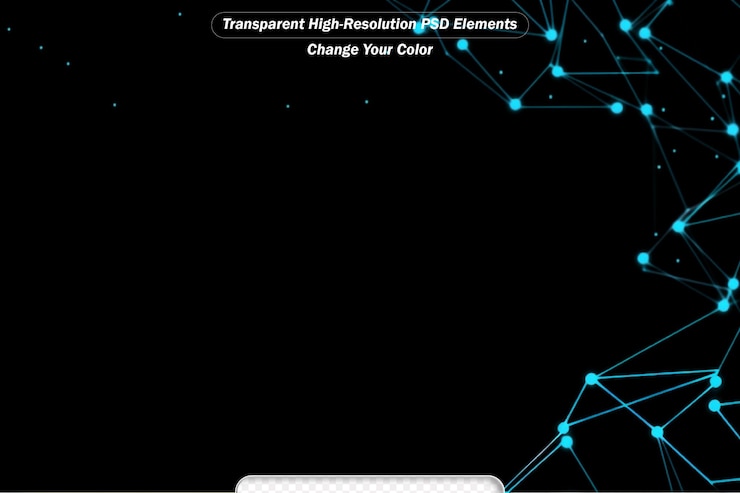 PSD abstract technology network structure background