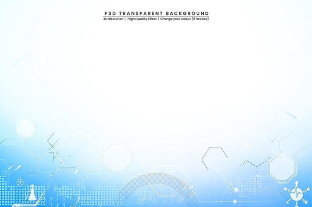 PSD 추상적인 기술 투명한 배경에 다각형 mesh 선