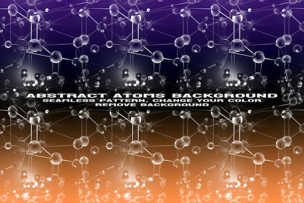 PSD 編集可能な分子と原子パターンの psd 形式の抽象的なテクスチャ背景