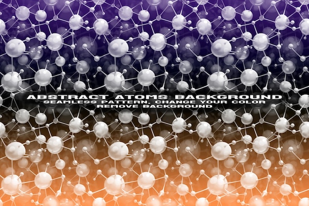 編集可能な分子と原子パターンの psd 形式の抽象的なテクスチャ背景