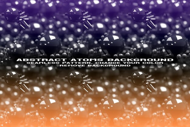 Abstract Textured Background with Editable Molecule and Atom Pattern PSD Format