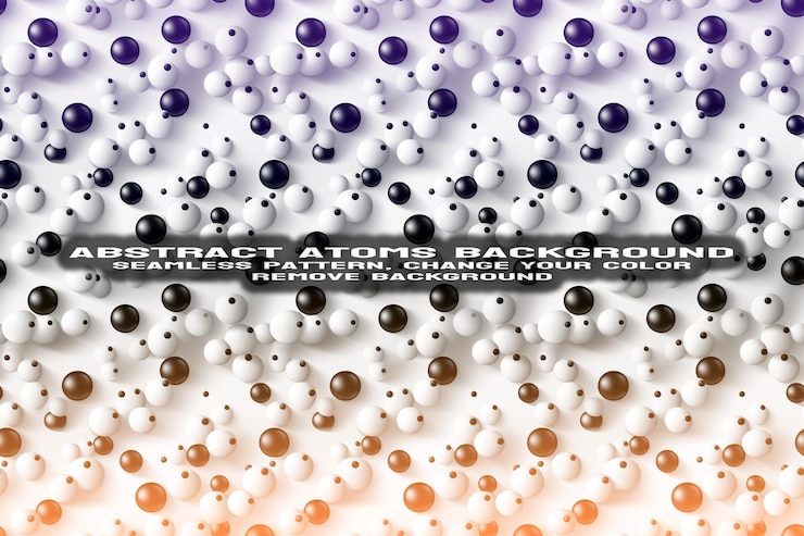 PSD abstract textured background with editable molecule and atom pattern psd format
