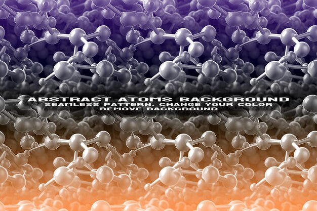 PSD abstract textured background with editable molecule and atom pattern psd format