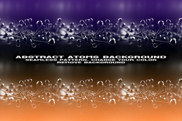 Abstract background testurizzato con formato psd di molecole e atomi modificabili