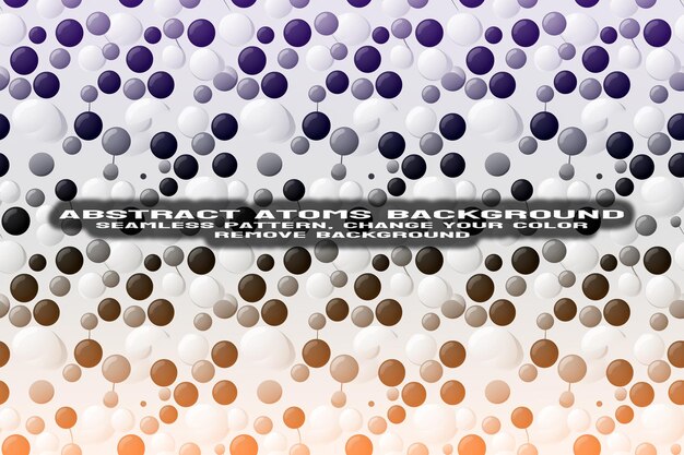 PSD abstract textured background with editable molecule and atom pattern psd format