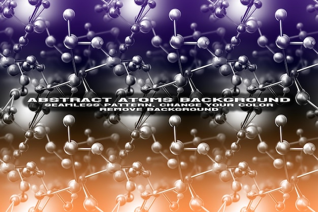 PSD abstract background testurizzato con formato psd di molecole e atomi modificabili