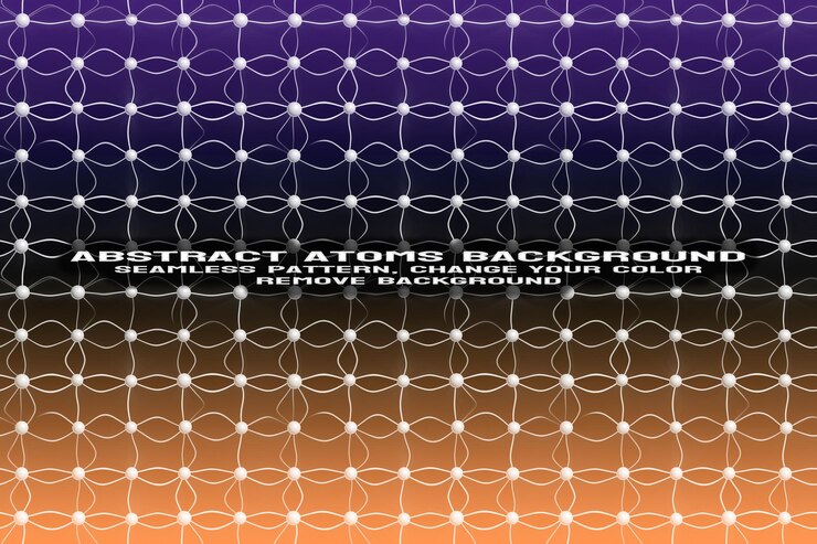 PSD abstract textured background with editable molecule and atom pattern psd format