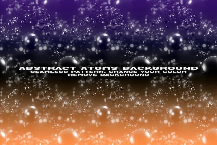 PSD abstract textured background with editable molecule and atom pattern psd format