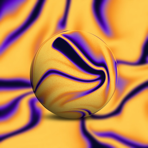 Abstract Textured Gradient Orb