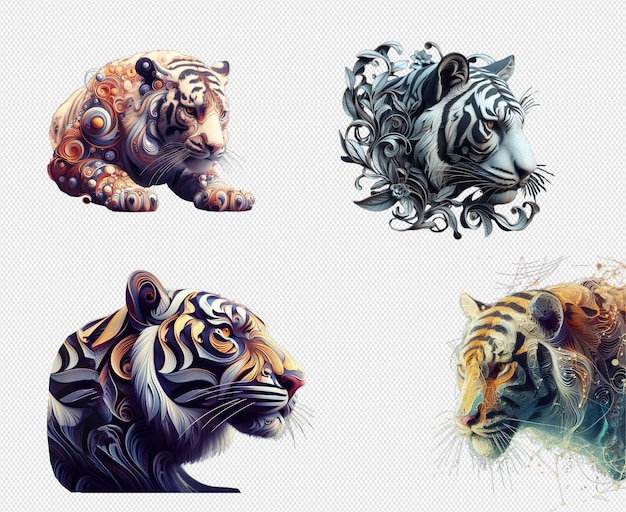 PSD abstract tigre