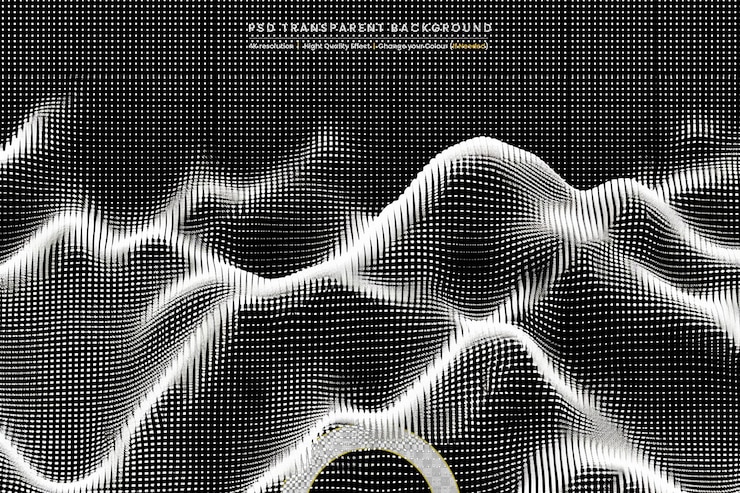 PSD abstract triangles pattern on transparent background