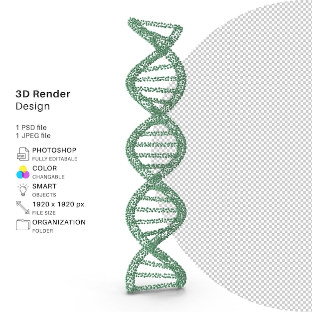 PSD abstract virus structure 3d modeling psd file realistic virus