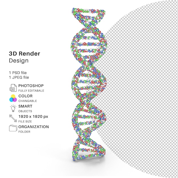 PSD struttura astratta del virus modellazione 3d file psd virus realistico