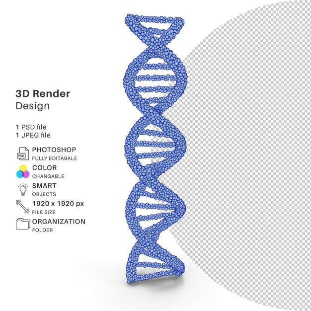 PSD struttura astratta del virus modellazione 3d file psd virus realistico