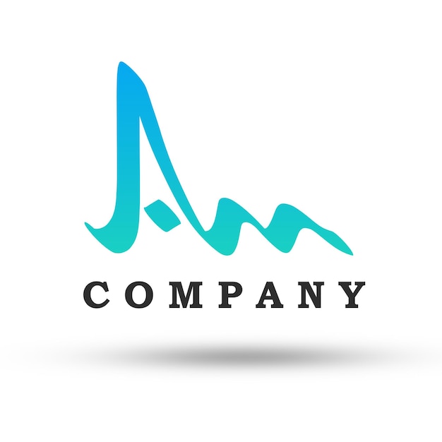 Абстрактный дизайн логотипа Wave