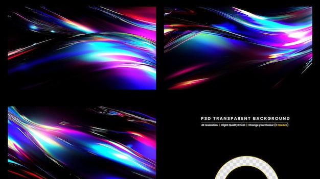 PSD abstract wavy liquid on transparant background