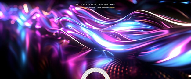 PSD abstract wavy liquid on transparant background