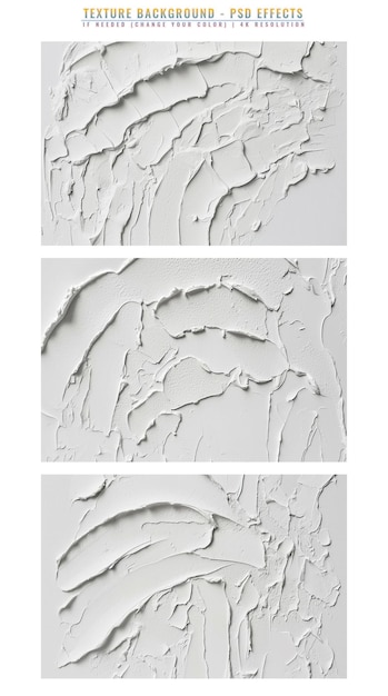 PSD abstract white color texture on transparent background